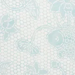 Schumacher 177791 Lotus Batik Mineral fabric swatch