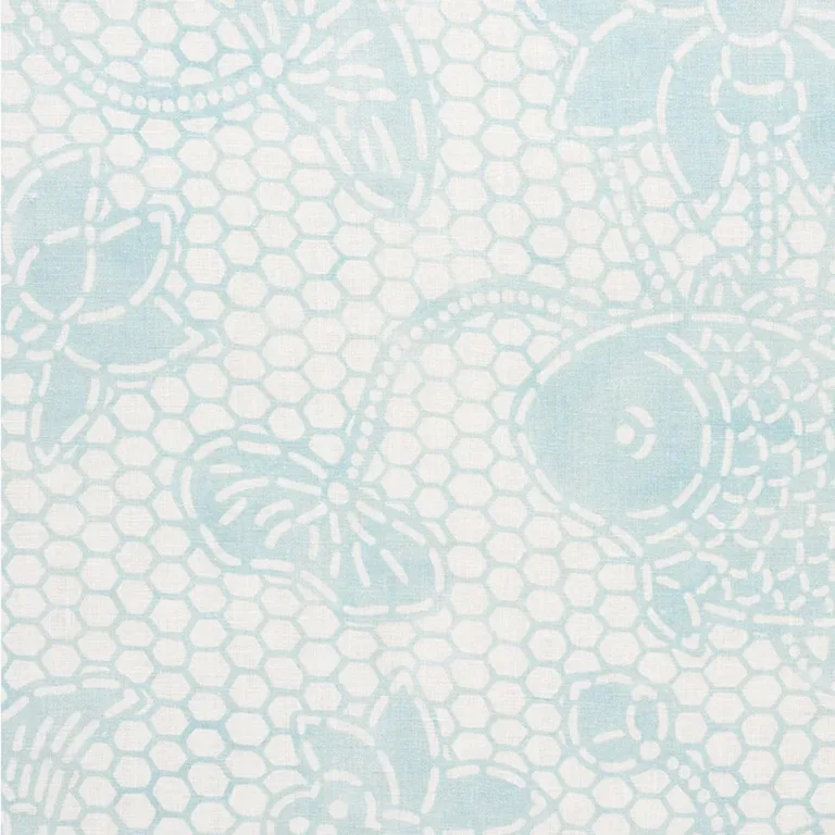 Schumacher 177791 Lotus Batik Mineral fabric swatch