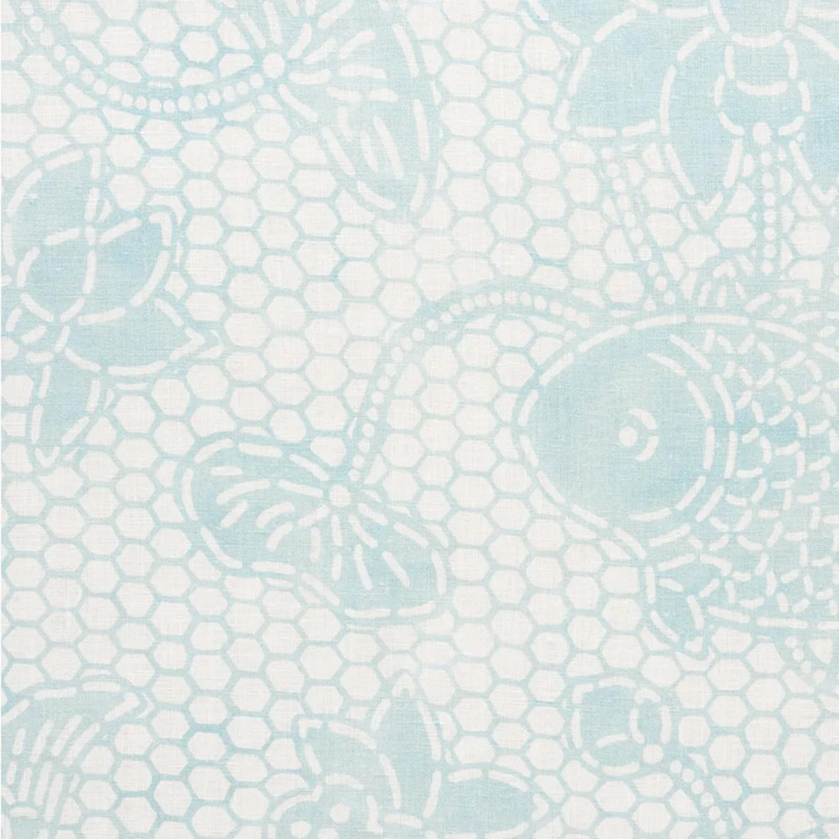 Schumacher 177791 Lotus Batik Mineral fabric swatch