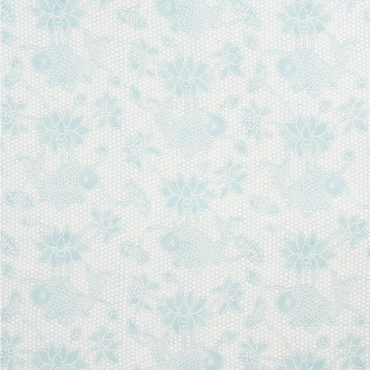 Schumacher 177791 Lotus Batik Mineral fabric swatch