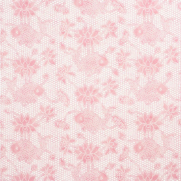 Schumacher 177792 Lotus Batik Pink fabric swatch