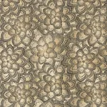 Schumacher 78340 Lotus Embroidery Gold fabric swatch