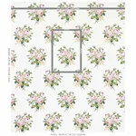 Schumacher 179631 Loudon Rose Blush fabric swatch