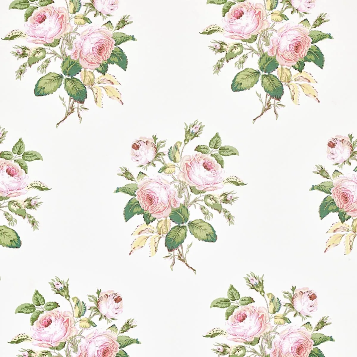 Schumacher 179631 Loudon Rose Blush fabric swatch