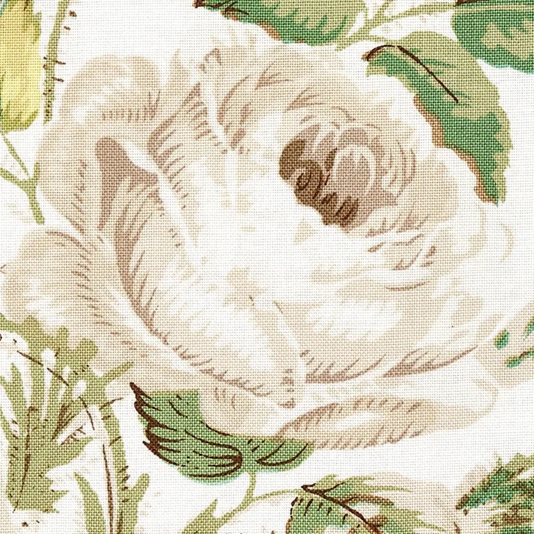 Schumacher 179630 Loudon Rose Ivory fabric swatch