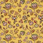 Schumacher 84751 Loulou Embroidery Marigold fabric swatch