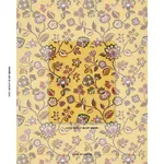 Schumacher 84751 Loulou Embroidery Marigold fabric swatch