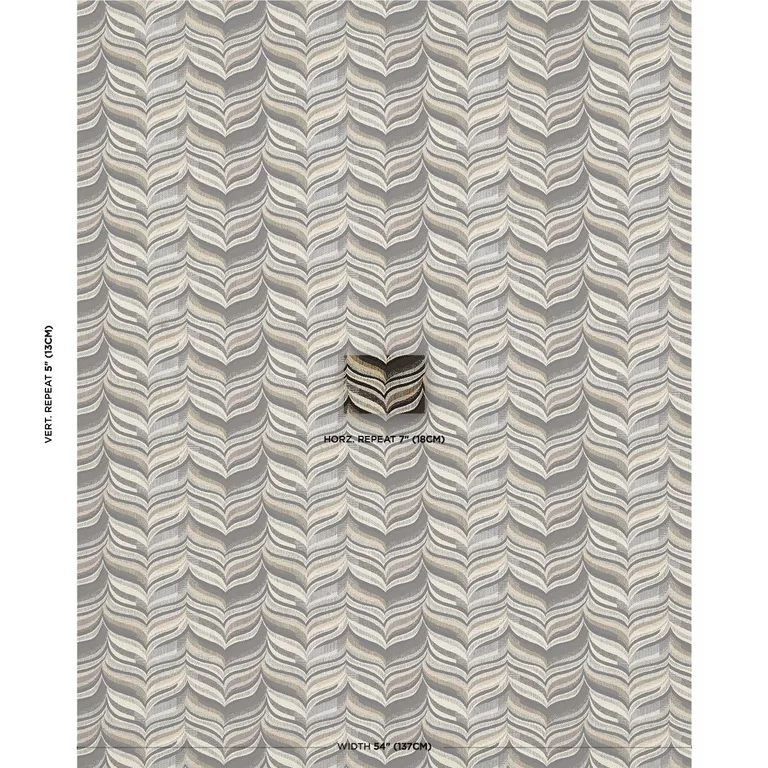Schumacher 82730 Loulou Smoky Quartz fabric swatch
