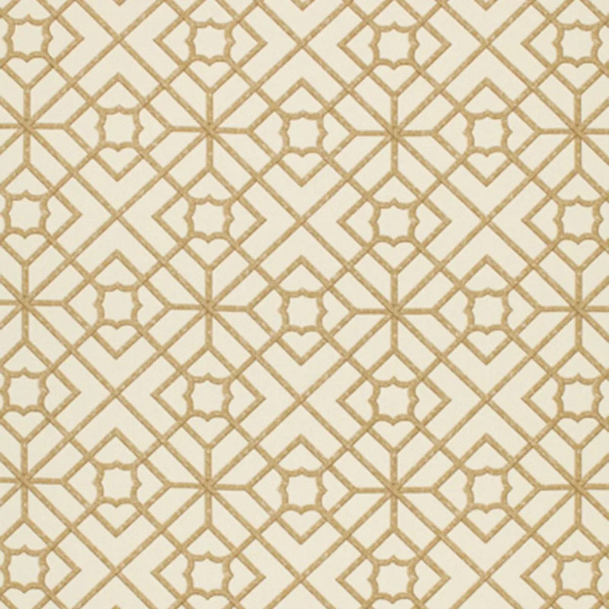 Schumacher 173490 Luan Fretwork Cane fabric swatch