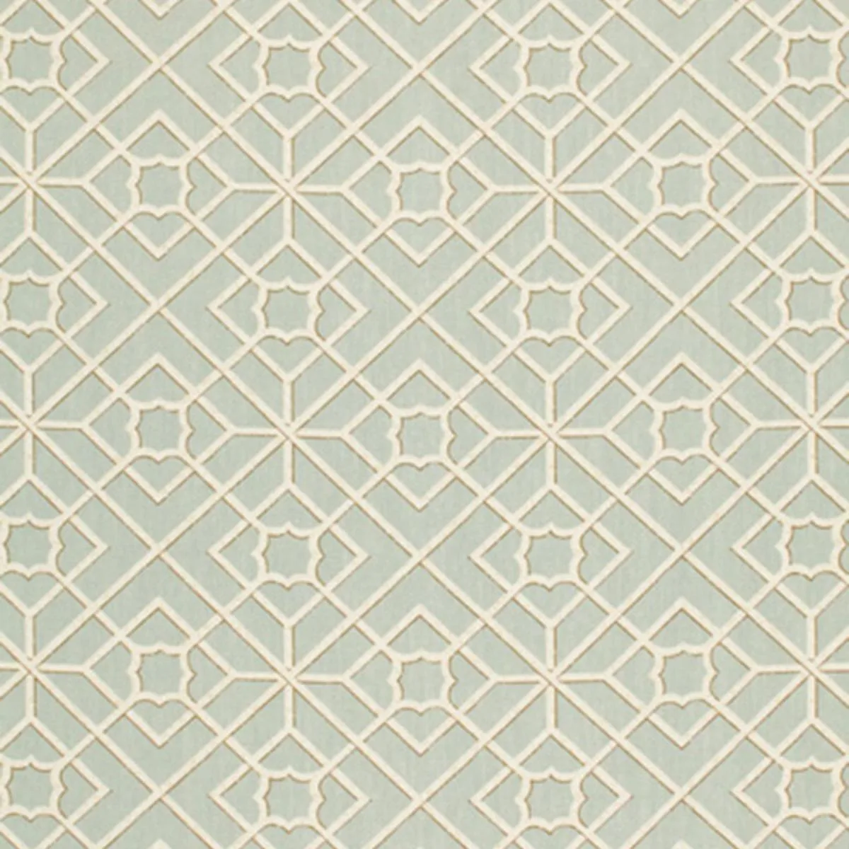 Schumacher 173491 Luan Fretwork Sky fabric swatch