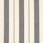 Schumacher 79094 Lubeck Stripe Black fabric swatch