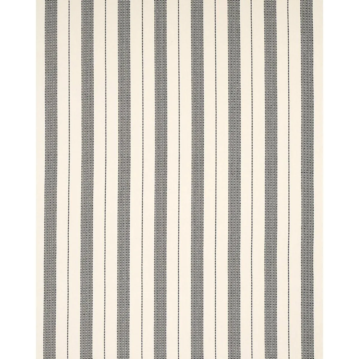 Schumacher 79094 Lubeck Stripe Black fabric swatch