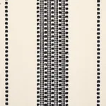 Schumacher 79094 Lubeck Stripe Black fabric swatch
