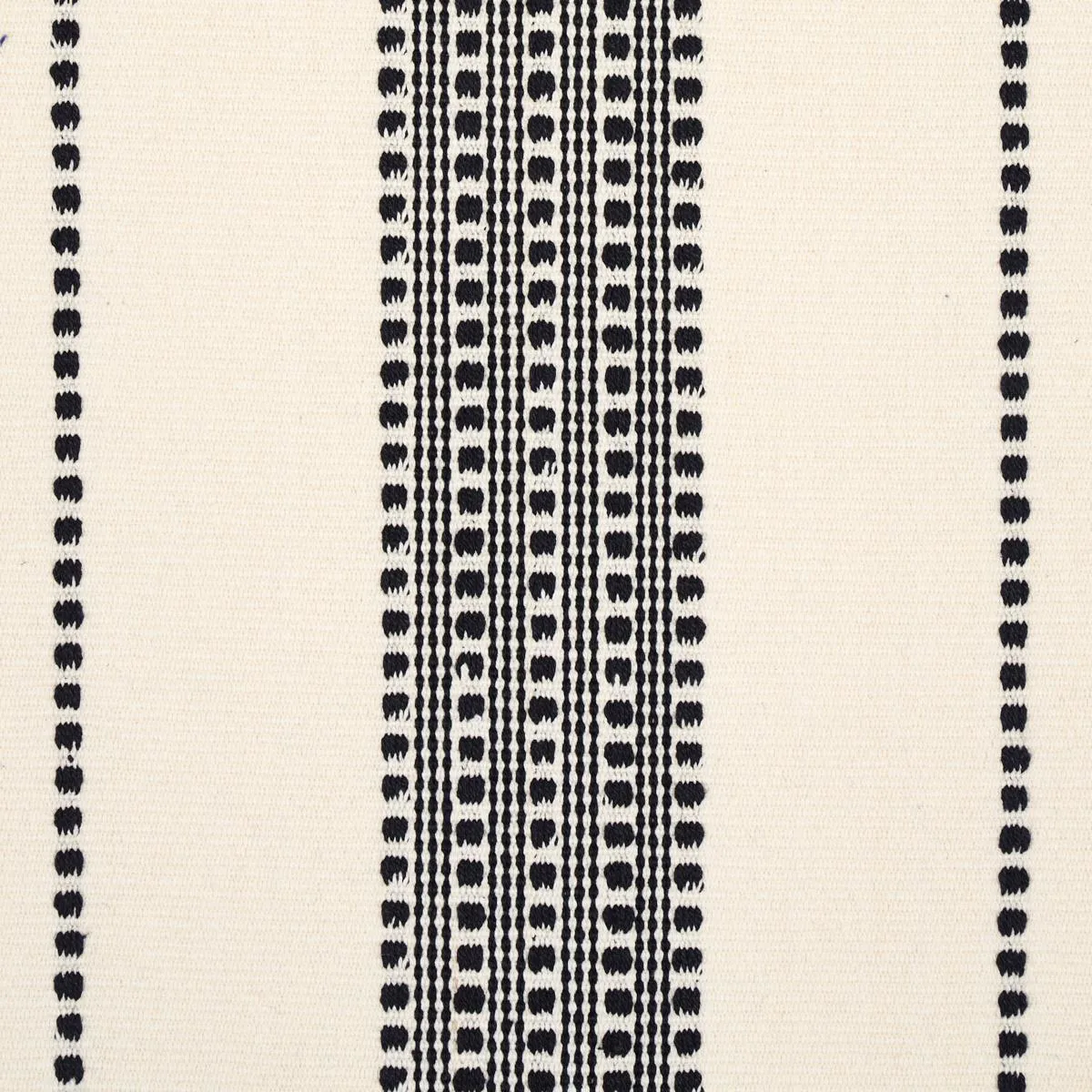 Schumacher 79094 Lubeck Stripe Black fabric swatch