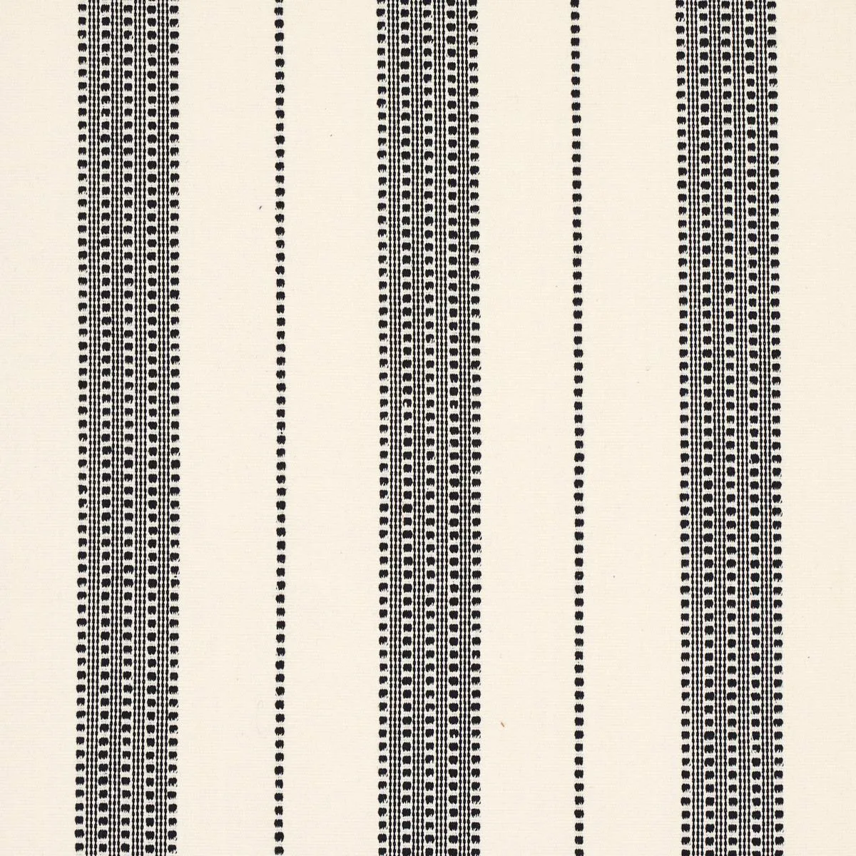 Schumacher 79094 Lubeck Stripe Black fabric swatch