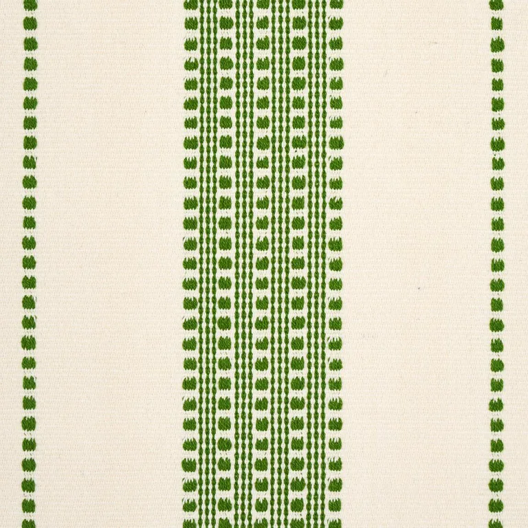 Schumacher 79093 Lubeck Stripe Green fabric swatch