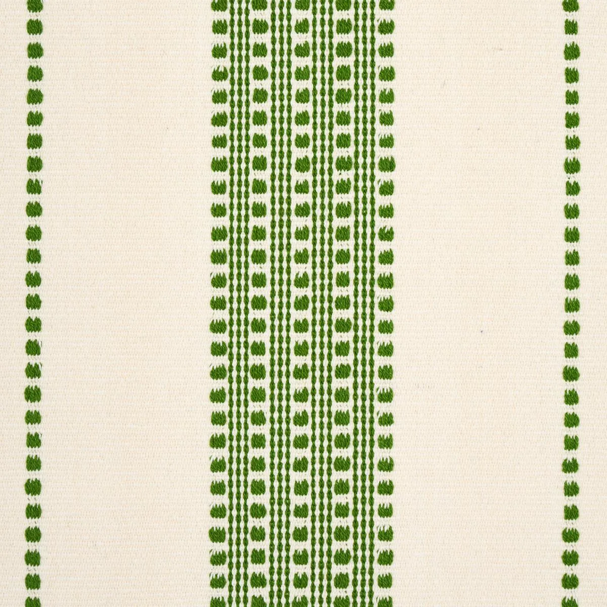 Schumacher 79093 Lubeck Stripe Green fabric swatch