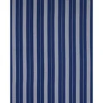 Schumacher 79097 Lubeck Stripe Ivory On Blue fabric swatch
