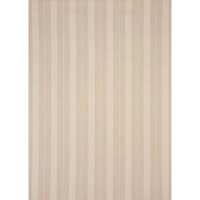 Schumacher 79091 Lubeck Stripe Natural fabric swatch