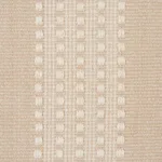 Schumacher 79091 Lubeck Stripe Natural fabric swatch