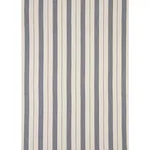 Schumacher 79090 Lubeck Stripe Navy fabric swatch