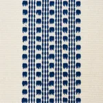 Schumacher 79090 Lubeck Stripe Navy fabric swatch