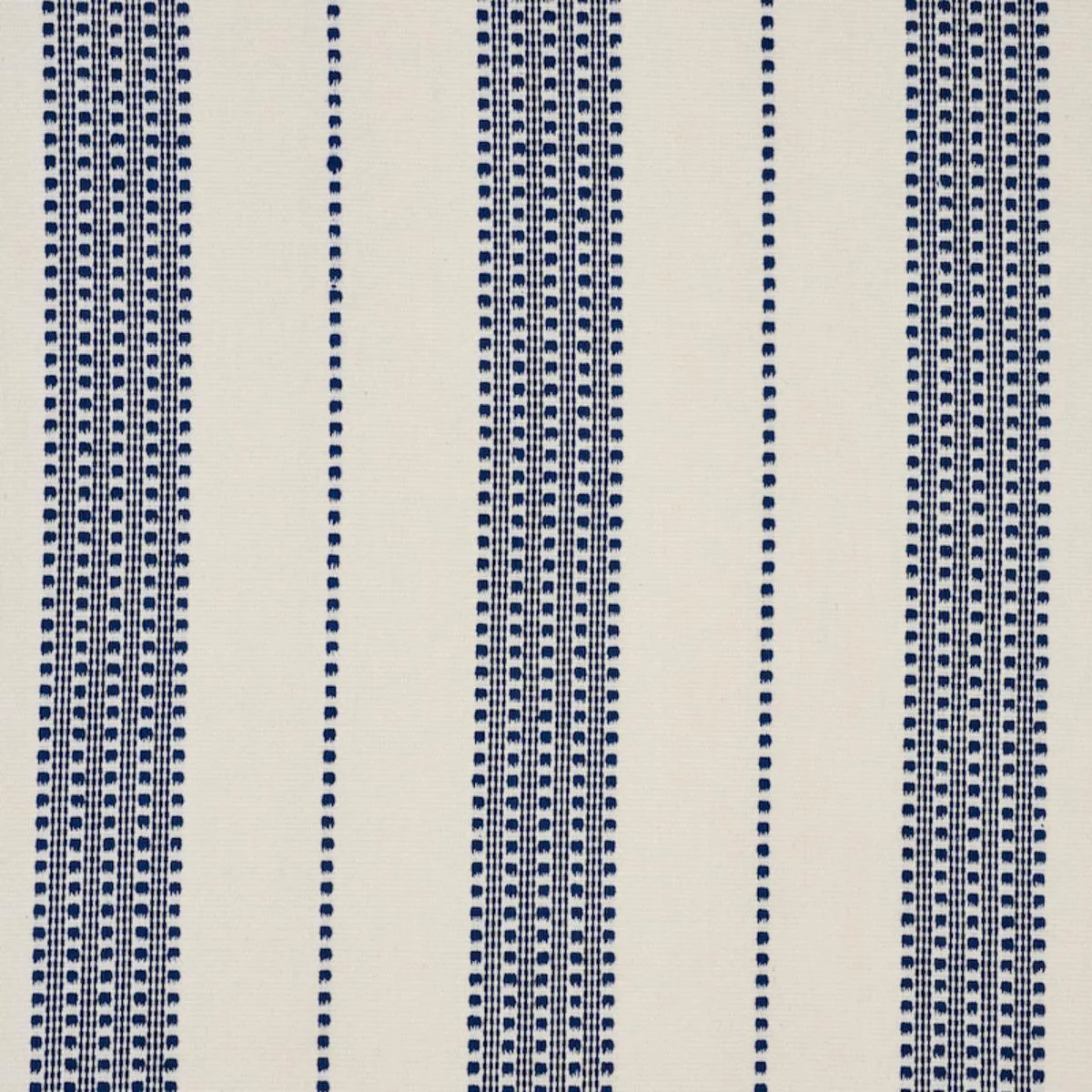 Schumacher 79090 Lubeck Stripe Navy fabric swatch