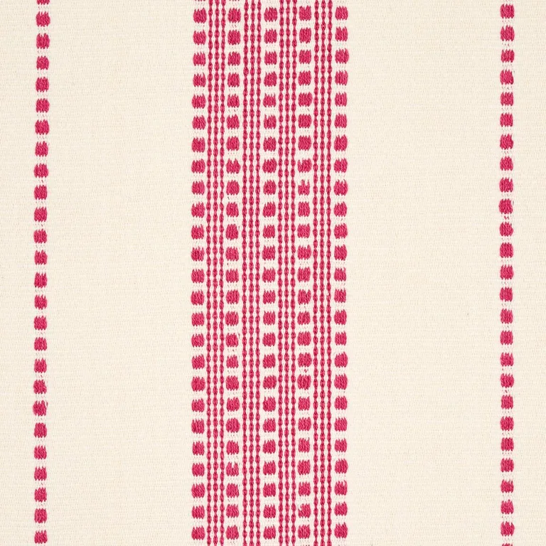 Schumacher 79095 Lubeck Stripe Pink fabric swatch