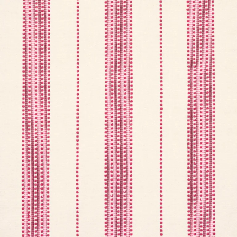 Schumacher 79095 Lubeck Stripe Pink fabric swatch