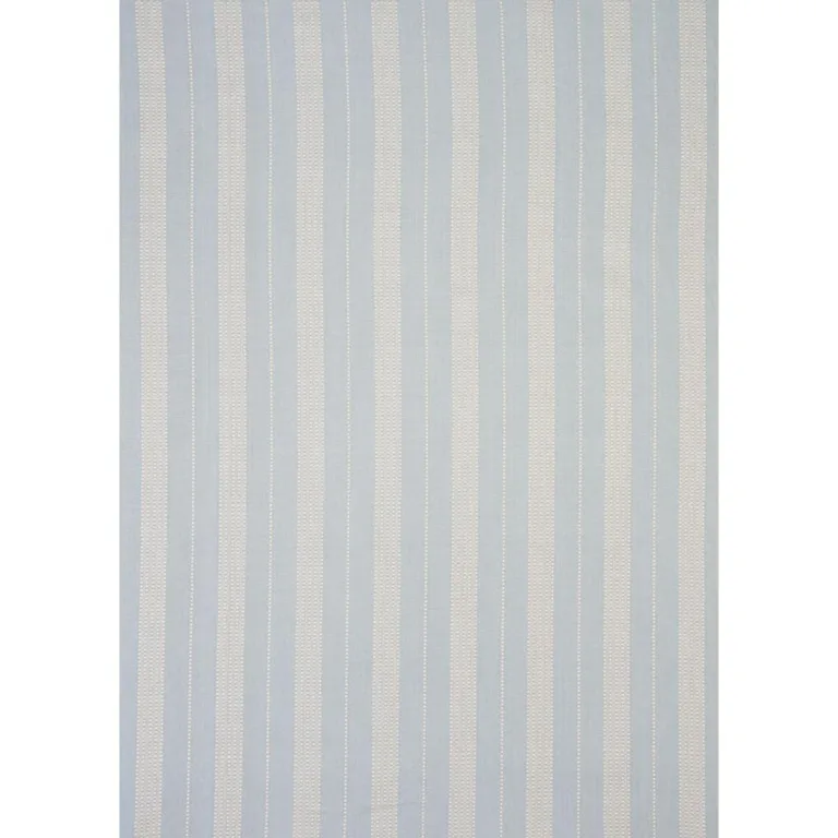 Schumacher 79092 Lubeck Stripe Sky fabric swatch