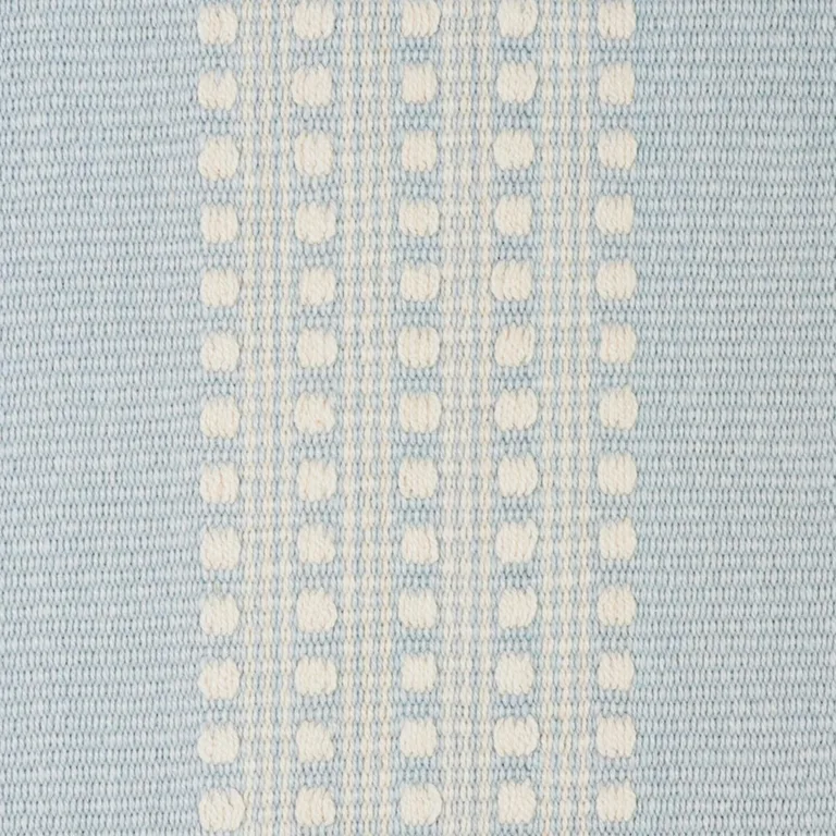 Schumacher 79092 Lubeck Stripe Sky fabric swatch