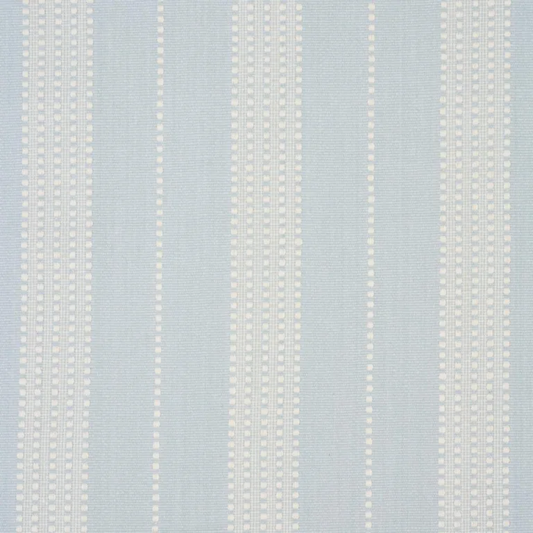 Schumacher 79092 Lubeck Stripe Sky fabric swatch