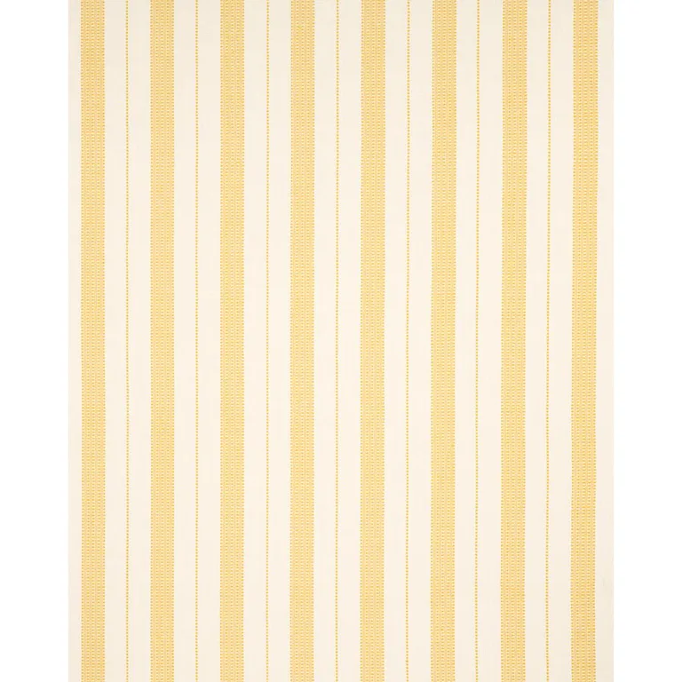 Schumacher 79096 Lubeck Stripe Yellow fabric swatch