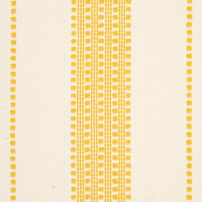 Schumacher 79096 Lubeck Stripe Yellow fabric swatch