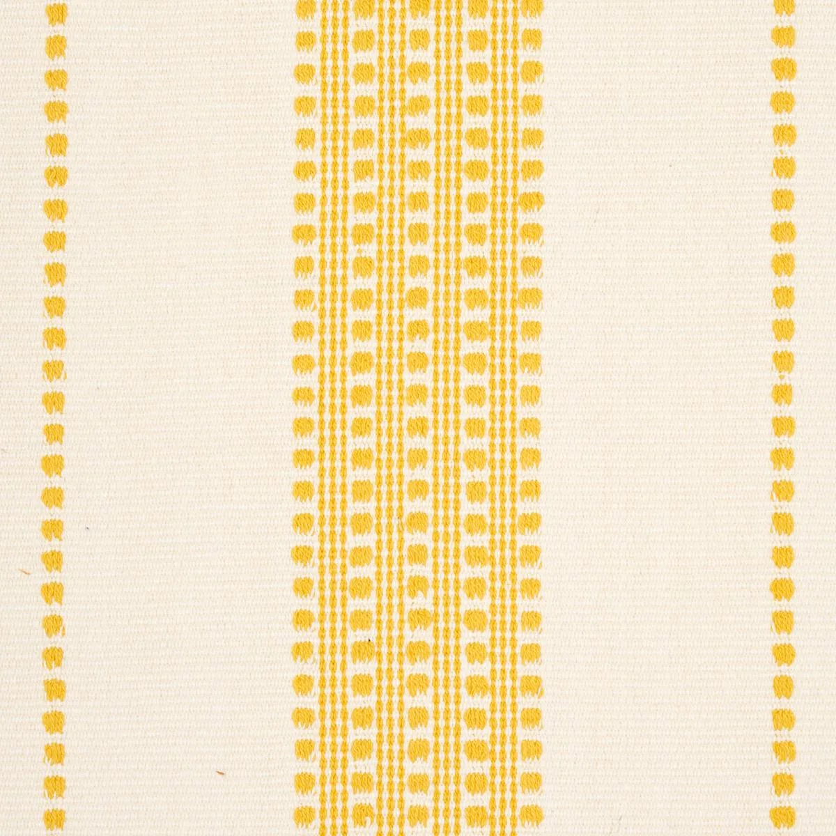 Schumacher 79096 Lubeck Stripe Yellow fabric swatch