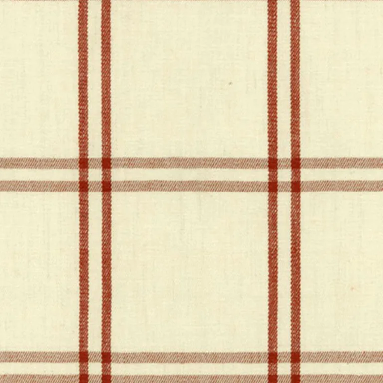 Schumacher 55712 Luberon Plaid Bittersweet fabric swatch