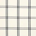 Schumacher 55718 Luberon Plaid Black fabric swatch
