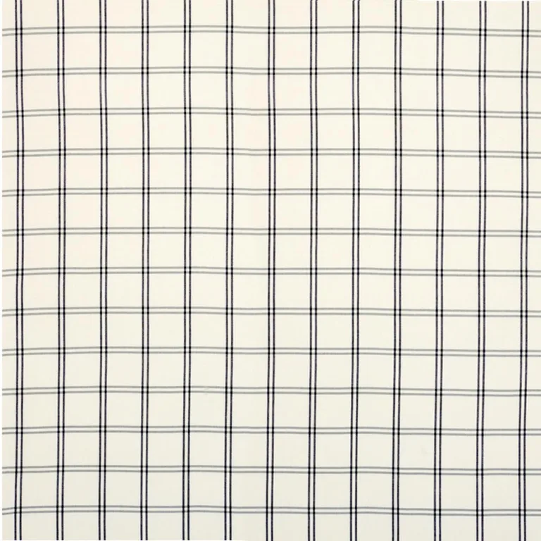 Schumacher 55718 Luberon Plaid Black fabric swatch