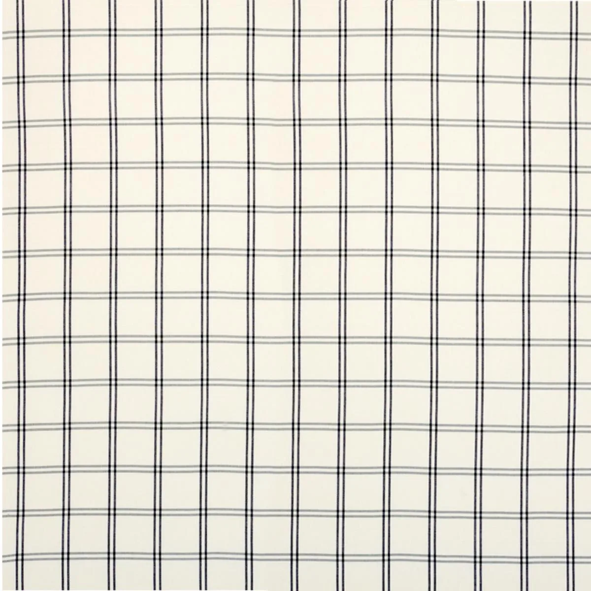 Schumacher 55718 Luberon Plaid Black fabric swatch