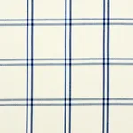 Schumacher 55716 Luberon Plaid Blue fabric swatch