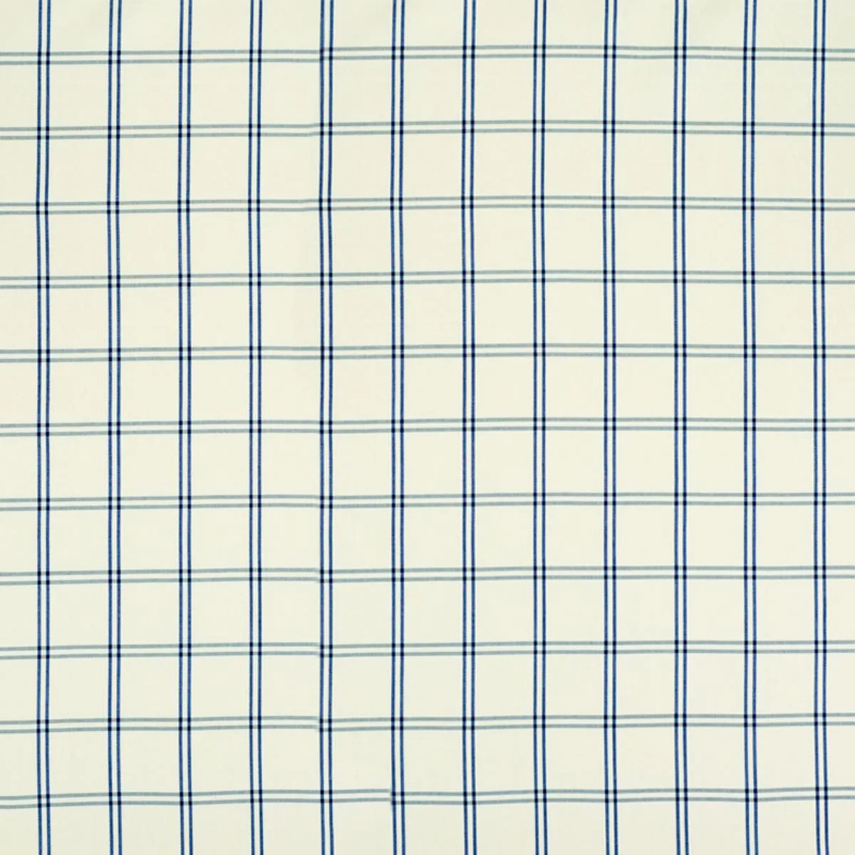 Schumacher 55716 Luberon Plaid Blue fabric swatch