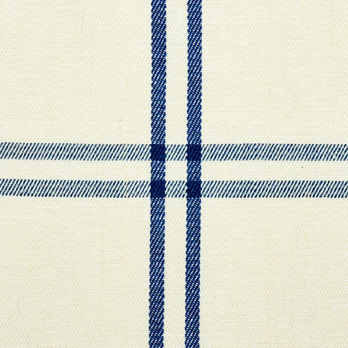 Schumacher 55716 Luberon Plaid Blue fabric swatch
