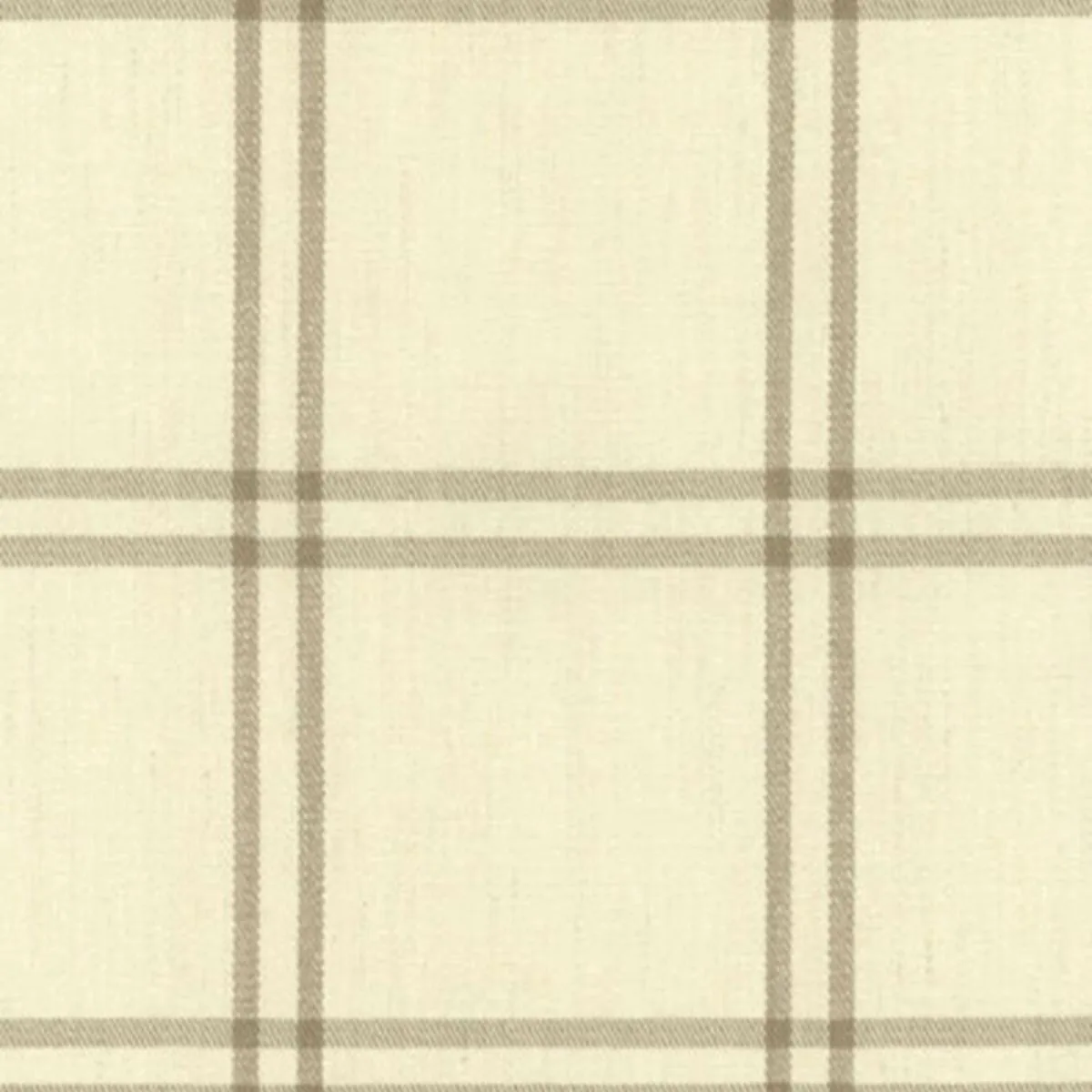 Schumacher 55711 Luberon Plaid Greige fabric swatch