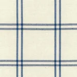 Schumacher 55715 Luberon Plaid Indigo fabric swatch