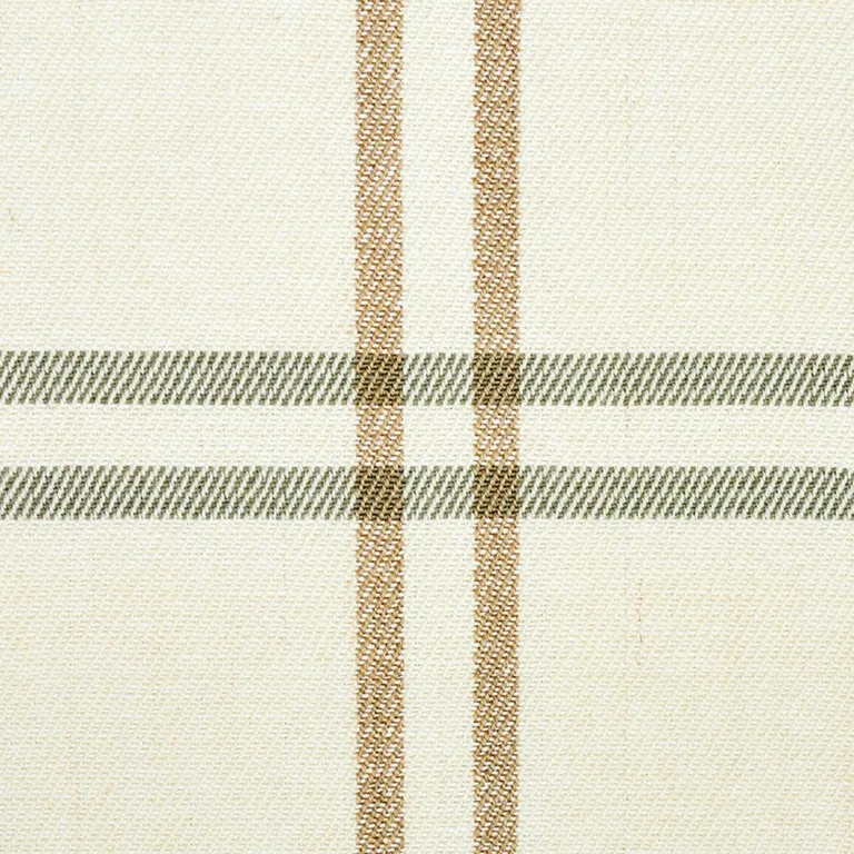 Schumacher 55717 Luberon Plaid Natural fabric swatch