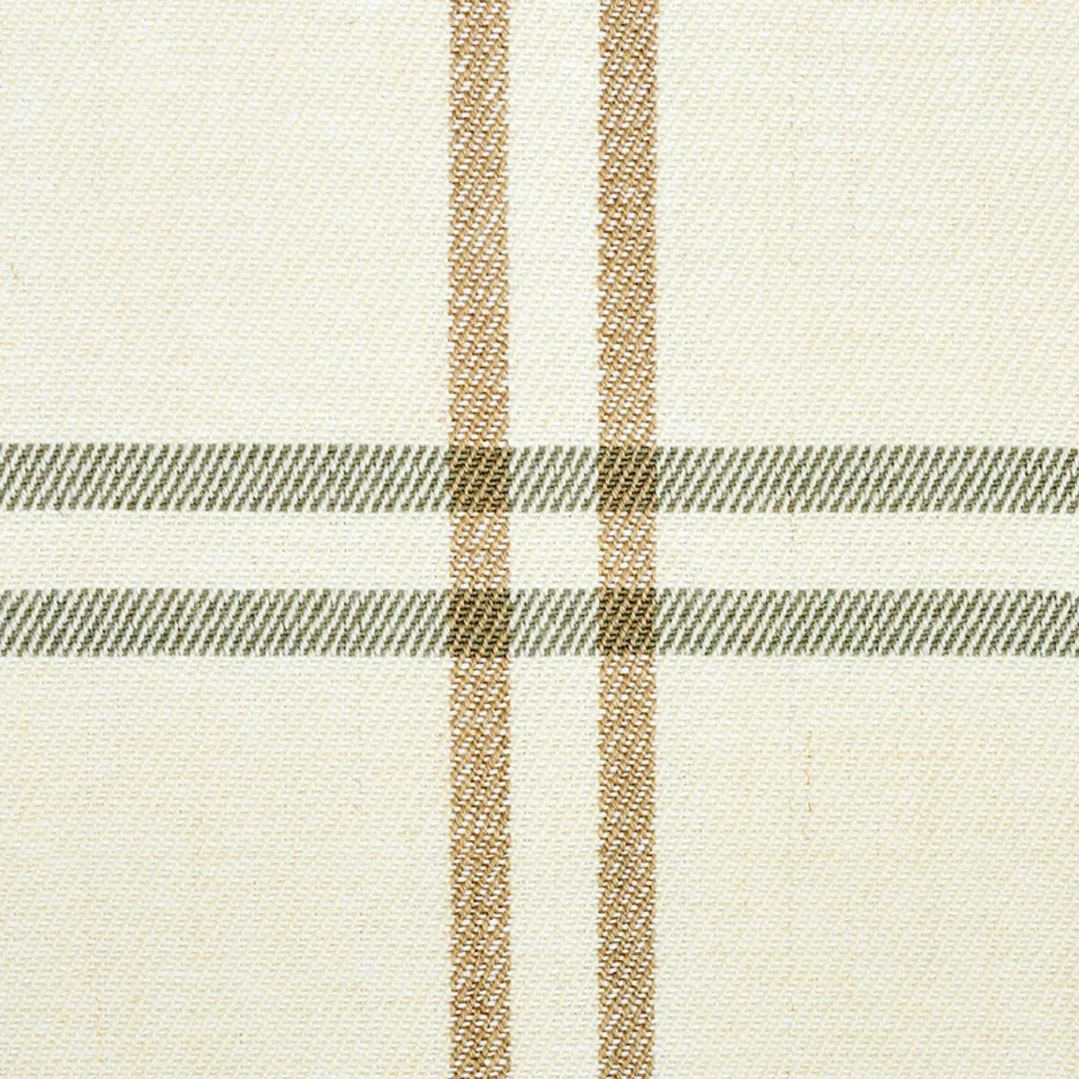 Schumacher 55717 Luberon Plaid Natural fabric swatch