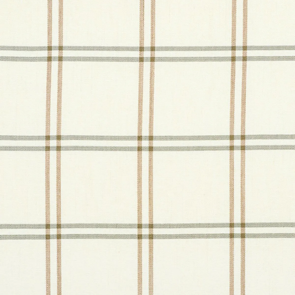 Schumacher 55717 Luberon Plaid Natural fabric swatch
