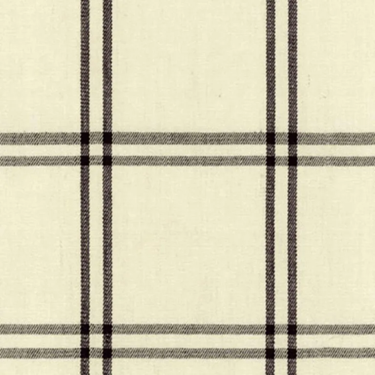 Schumacher 55714 Luberon Plaid Raven fabric swatch