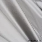 Schumacher 72053 Luca Satin Zinc fabric swatch
