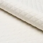Schumacher 55584 Lucca Matelassé Porcelain fabric swatch